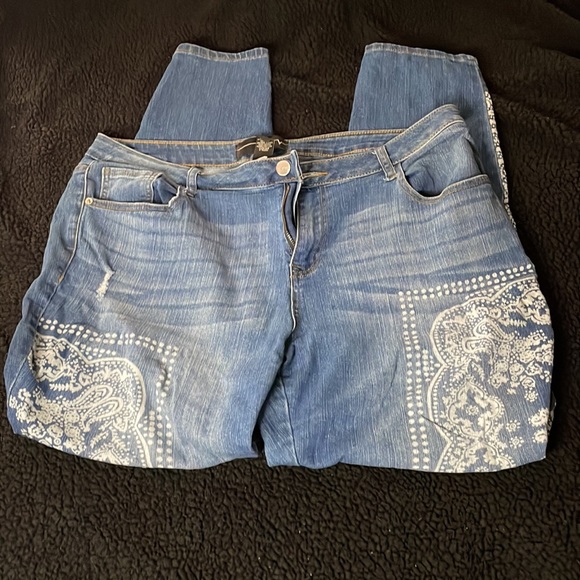 Venezia destroyed with design skinny jeans - Picture 2 of 7